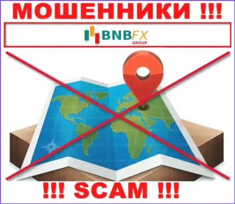 На web-сайте BNB FX напрочь отсутствует информация относительно юрисдикции данной конторы
