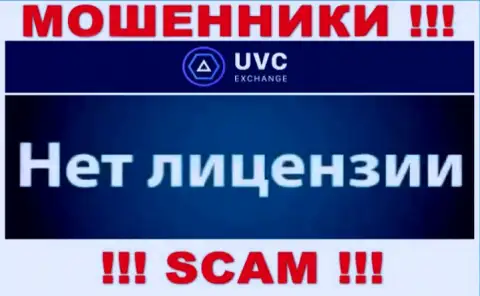 У мошенников UVCEXCHANGE OÜ на веб-портале не указан номер лицензии компании !!! Будьте крайне осторожны