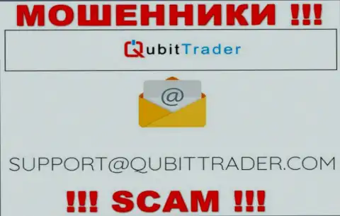 Почта мошенников QubitTrader, представленная у них на информационном портале, не рекомендуем общаться, все равно ограбят