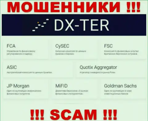 DX Ter и покрывающий их противозаконные действия орган (FSC), являются мошенниками
