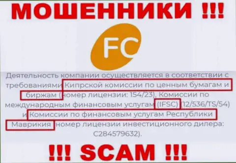 Не отправляйте средства в организацию FC-Ltd Com, поскольку их регулятор - IFSC - это ШУЛЕР