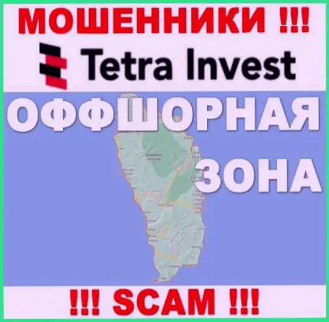 В Tetra Invest абсолютно спокойно обманывают наивных людей, поскольку прячутся в офшорной зоне на территории - Dominica