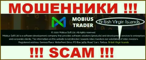 Mobius-Trader Com свободно обувают людей, поскольку расположены на территории British Virgin Islands