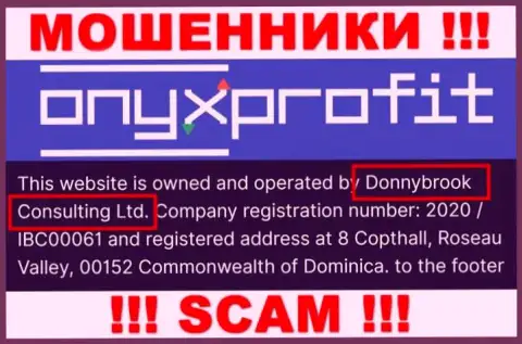 Юридическое лицо организации Donnybrook Consulting Ltd - это Donnybrook Consulting Ltd, инфа позаимствована с официального интернет-площадки