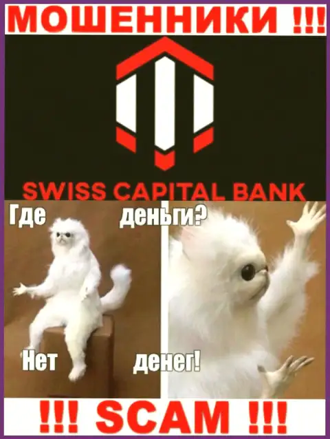 Если вдруг ждете прибыль от сотрудничества с дилинговой компанией Swiss CapitalBank, то тогда зря, указанные интернет мошенники обведут вокруг пальца и вас