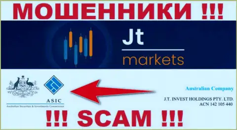 JT Markets прикрывают свою незаконную деятельность проплаченным регулятором - ASIC