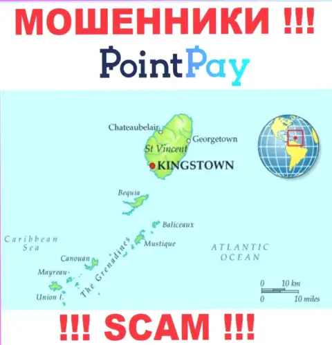 Поинт Пэй ЛЛК - это internet мошенники, их место регистрации на территории St. Vincent & the Grenadines