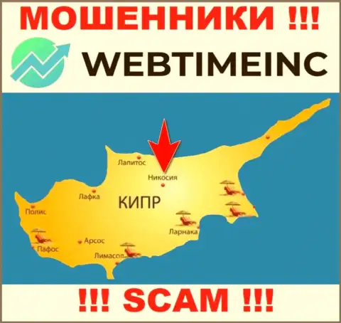 Контора ВебТайм Инк - это internet-мошенники, отсиживаются на территории Nicosia, Cyprus, а это офшорная зона