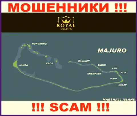 Рекомендуем избегать совместного сотрудничества с internet мошенниками Роял Голд Фх, Majuro, Marshall Islands - их место регистрации