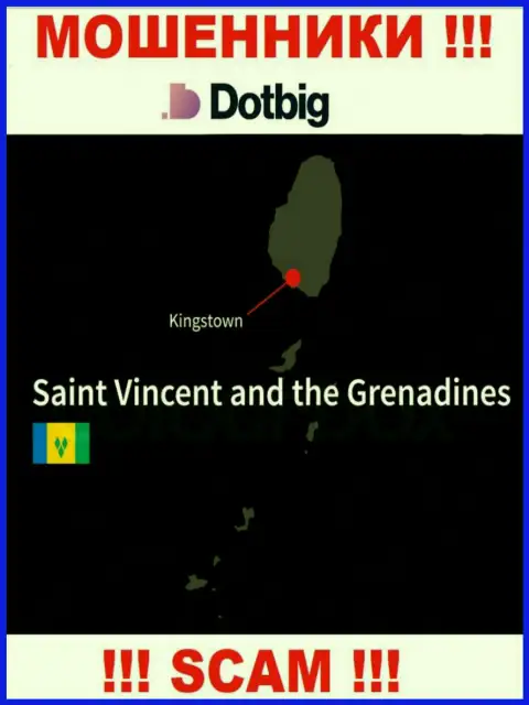 DotBig LTD имеют офшорную регистрацию: Сент-Винсент и Гренадины - будьте очень внимательны, мошенники