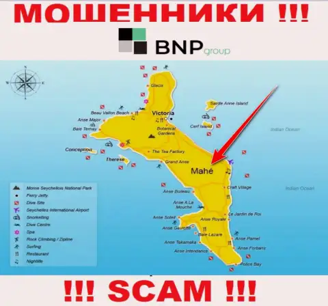 BNP Group расположились на территории - Mahe, Seychelles, избегайте совместного сотрудничества с ними