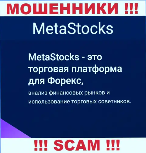 Forex - именно в указанной области прокручивают свои грязные делишки профессиональные мошенники Meta Stocks