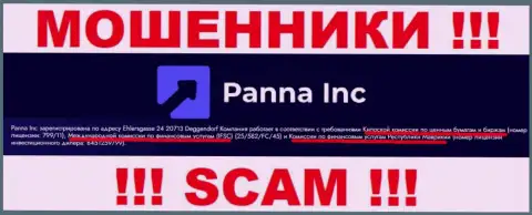 Будьте бдительны, Cyprus Securities and Exchange Commission - это проплаченный регулирующий орган интернет-мошенников Panna Inc