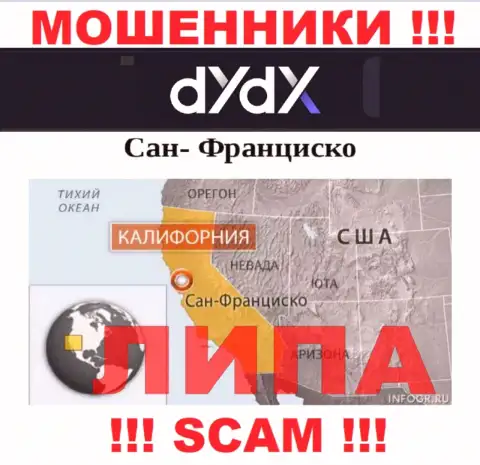 dYdX - это МОШЕННИКИ !!! Размещают неправдивую информацию относительно своей юрисдикции