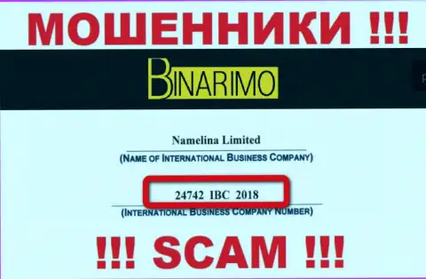 Будьте весьма внимательны !!! Namelina Limited мошенничают !!! Номер регистрации указанной конторы - 24742 IBC 2018
