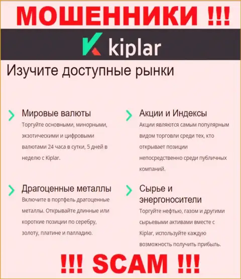 Kiplar - это хитрые интернет мошенники, направление деятельности которых - Broker