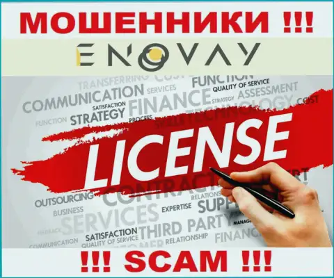 У организации Эно Вэй нет разрешения на ведение деятельности в виде лицензии - МОШЕННИКИ