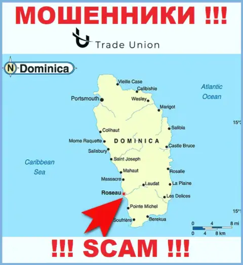 Commonwealth of Dominica - здесь зарегистрирована организация Трейд Юнион