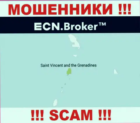Базируясь в оффшорной зоне, на территории St. Vincent and the Grenadines, ECN Broker свободно оставляют без денег своих клиентов