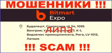 Юридический адрес организации Bitmart Expo липовый - совместно сотрудничать с ней нельзя