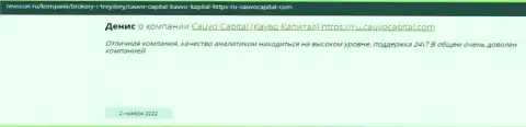 Компания Cauvo Capital описана в правдивом отзыве на интернет-сервисе ревокон ру