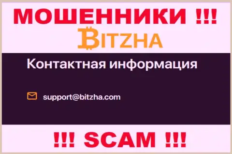 Электронная почта мошенников Битза, информация с официального веб-сайта