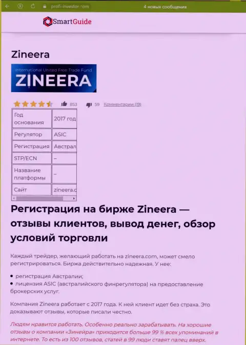 Обзор процесса регистрации на официальном сайте биржи Зиннейра Эксчендж, предложен в информационной статье на сервисе Smartguides24 Com